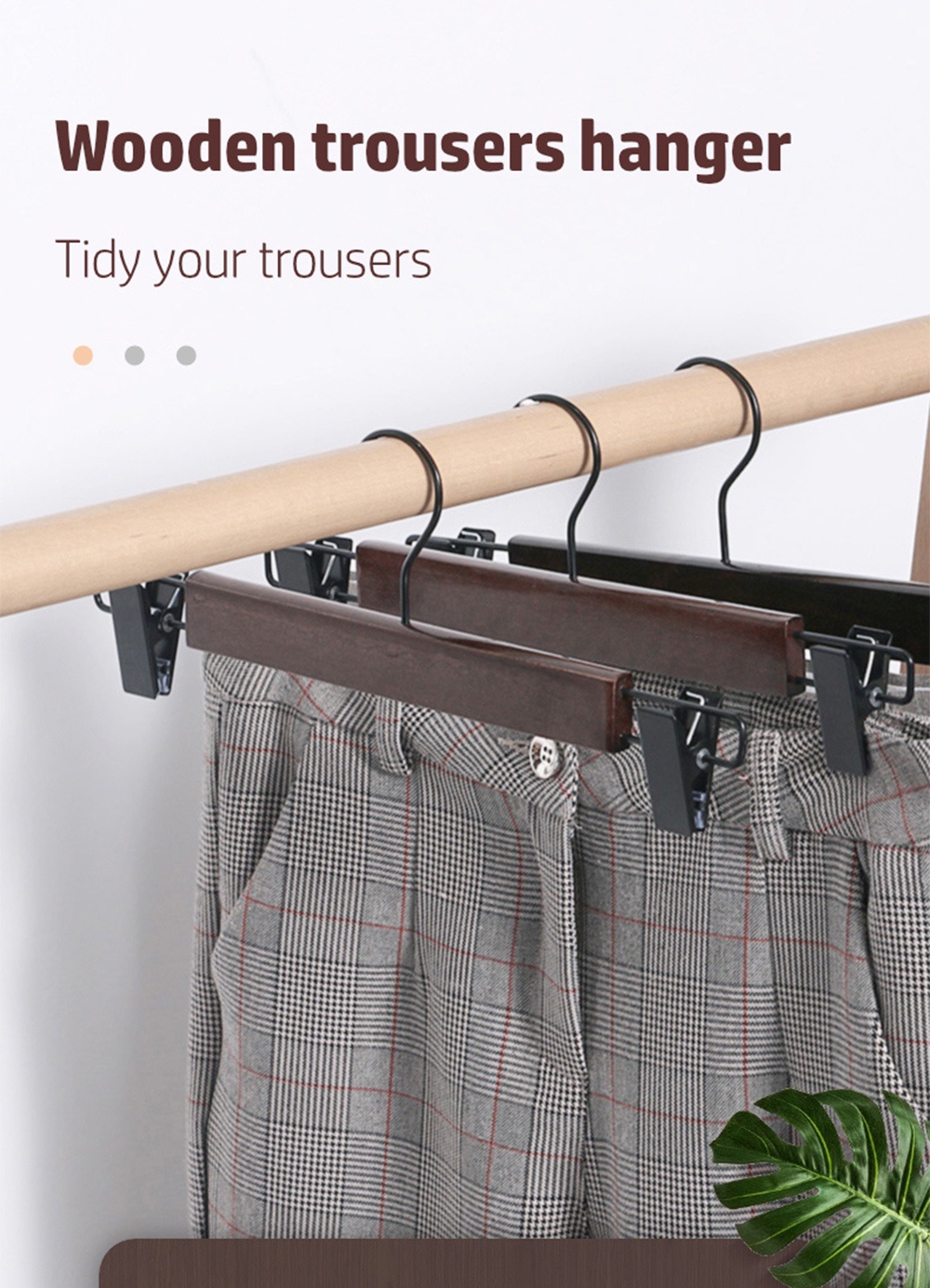 Premium Wooden Trousers Hanger-1
